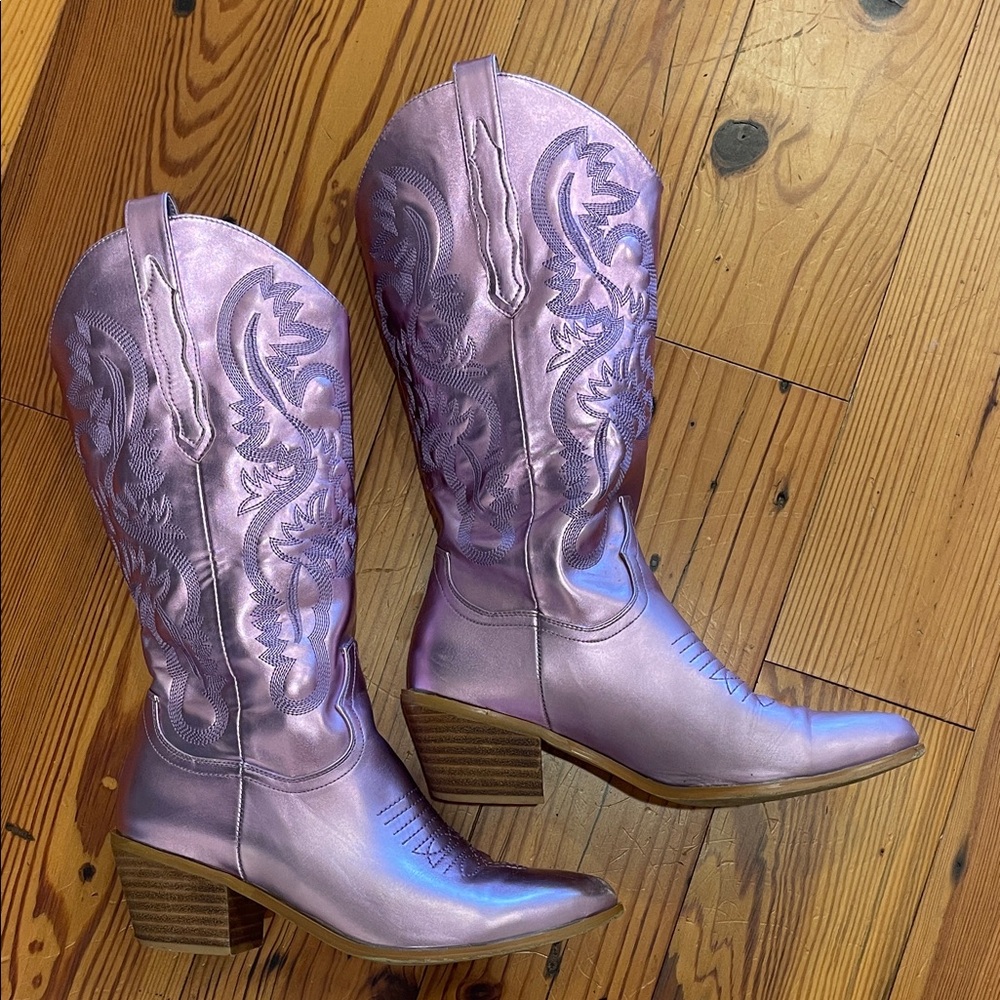 Women's Purple Western Boots